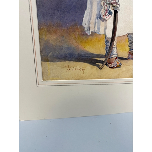 15 - ALFRED CROWDY LOVETT C.B.E (BRITISH 1862-1919): A LARGE AND IMPRESSIVE WATERCOLOUR PAINTING ON PAPER... 