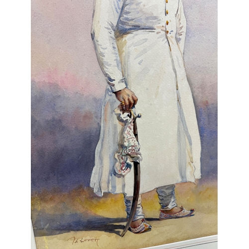 15 - ALFRED CROWDY LOVETT C.B.E (BRITISH 1862-1919): A LARGE AND IMPRESSIVE WATERCOLOUR PAINTING ON PAPER... 