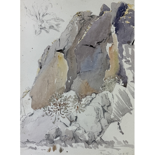 20 - ALFRED CROWDY LOVETT C.B.E (BRITISH 1862-1919): A VERY RARE GROUP OF FOUR TOPOGRAPHICAL WATERCOLOUR ... 