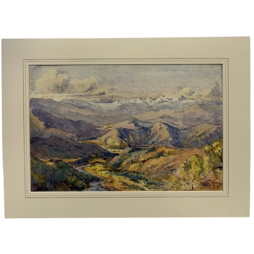 21 - ALFRED CROWDY LOVETT C.B.E (BRITISH 1862-1919): A FINE AND LARGE WATERCOLOUR PAINTING ON PAPER DEPIC... 