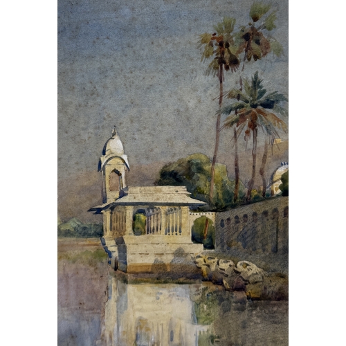 22 - ALFRED CROWDY LOVETT C.B.E (BRITISH 1862-1919): A WATERCOLOUR PAINTING ON PAPER DEPICTING A PAIR OF ... 