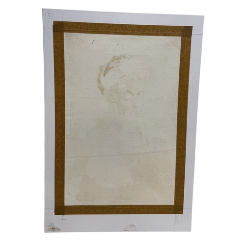 28 - ALFRED CROWDY LOVETT C.B.E (BRITISH 1862-1919): A WATERCOLOUR PAINTING ON PAPER DEPICTING A PORTRAIT... 