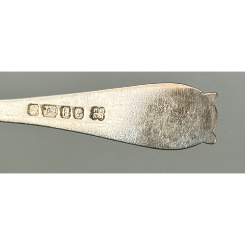 45 - A BOX OF SILVER SPOONS AND TONGS WITH LIONS HEAD HANDLES ALONG WITH SILVER SPOONS, KNIVES (STAINLESS... 
