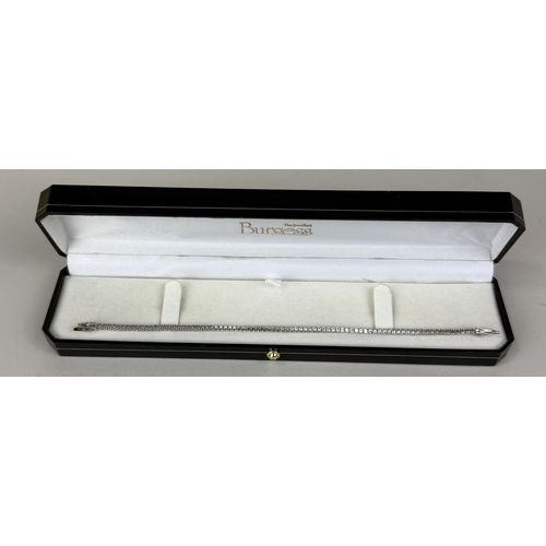 13 - AN 18CT WHITE GOLD TENNIS BRACELET SET WITH DIAMONDS
Weight: 6.6gms