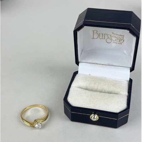 24 - AN 18CT GOLD SOLITAIRE DIAMOND RING
Carat of diamond TBC.
Weight: 3.9gms
 ... 