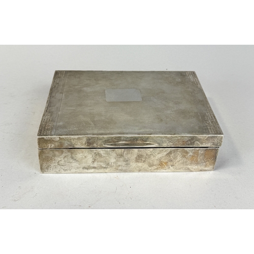 123 - AN ART DECO SILVER CIGARETTE BOX
17 cm x 12 cm