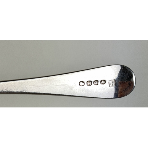 157 - A GEORGE III SILVER TABLESPOON, OLD ENGLISH DATED 1796
Weight: 55gms
22cm L
Marked for Stephen Adams... 