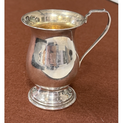 166 - A BARNARD & CO .925 STERLING SILVER CHRISTENING CUP
Weight: 75gms