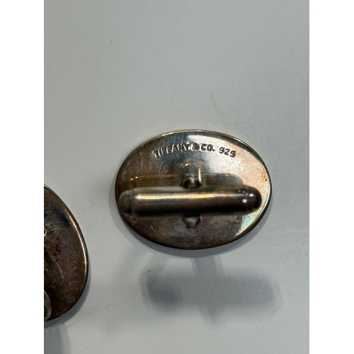 171 - A PAIR OF TIFFANY AND CO 925 SILVER CUFFLINKS
