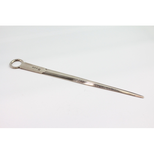 238 - A .925 STERLING SILVER MEAT SKEWER NOVELTY LETTER OPENER
33gms