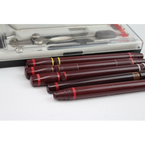 240 - A MISCELLANEOUS ASSORTMENT OF ROTRING TECHNICAL DRAWING TOOLS AND PENS TO INCLUDE SOME BOXED
 ... 