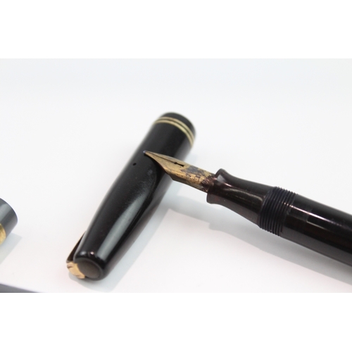 247 - TWO VINTAGE WATERMAN FOUNTAIN PENS WITH 14CT GOLD NIBS