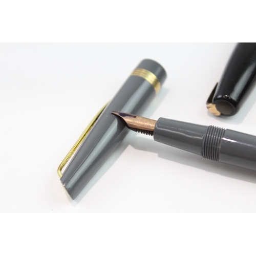 247 - TWO VINTAGE WATERMAN FOUNTAIN PENS WITH 14CT GOLD NIBS