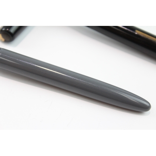 247 - TWO VINTAGE WATERMAN FOUNTAIN PENS WITH 14CT GOLD NIBS