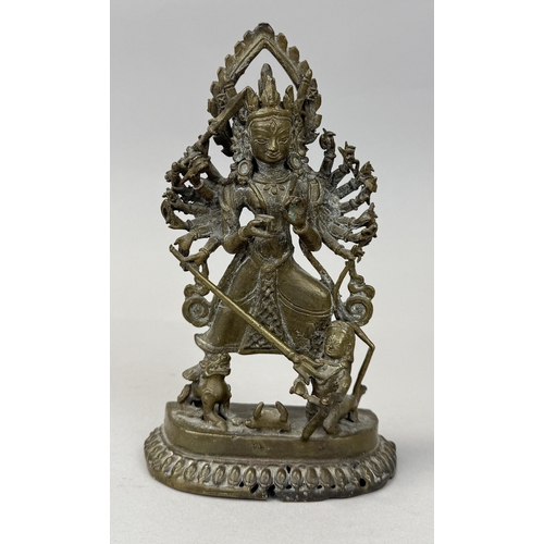 251 - AN 18TH CENTURY BRONZE FIGURE OF THE BUDDHA
19.5cm H