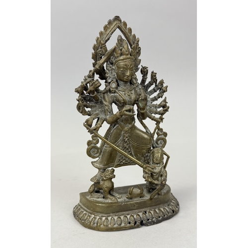 251 - AN 18TH CENTURY BRONZE FIGURE OF THE BUDDHA
19.5cm H
