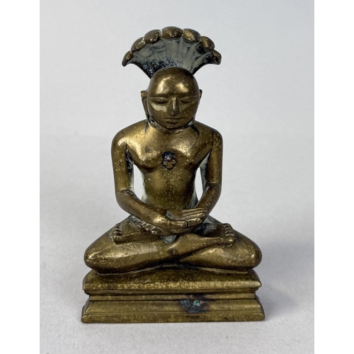 253 - A 19TH CENTURY BRONZE FIGURE OF A JAIN TIRTHANKARA
8cm H