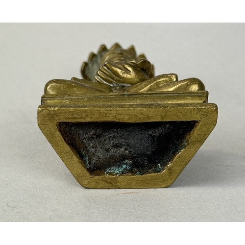253 - A 19TH CENTURY BRONZE FIGURE OF A JAIN TIRTHANKARA
8cm H