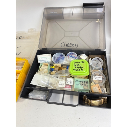179 - VARIOUS WATCH PARTS TO INCLUDE ROLEX, OMEGA, AND TUDOR
 