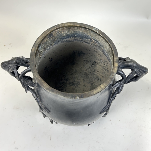 209 - A CHINESE BRONZE CENSER
29 x 25 cm