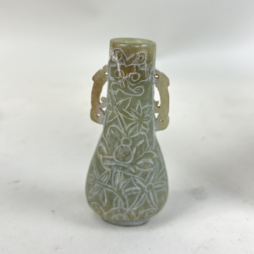 227 - A GROUP OF CHINESE JADES
Tallest 11.5 cm H