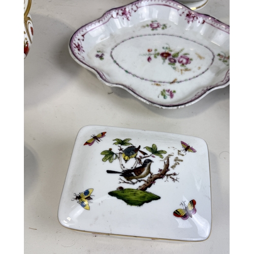 233 - CERAMICS TO INCLUDE CHINESE COCKERELS, MINTONS TUREEN, A CHINESE ENAMEL BOX, HEREND BOX
 ... 