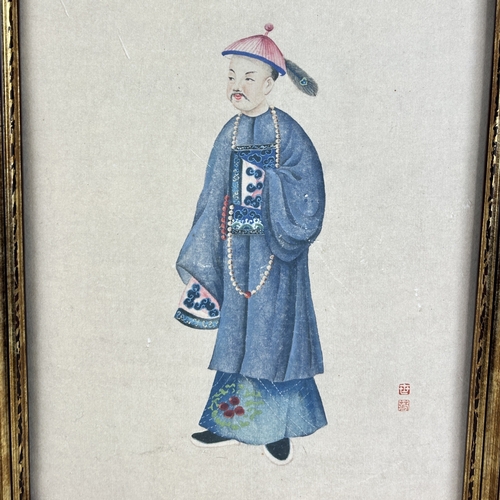 242 - A CHINESE PRINT DEPICTING A MAN IN TRADITIONAL DRESS
43 x 33 cm
Framed