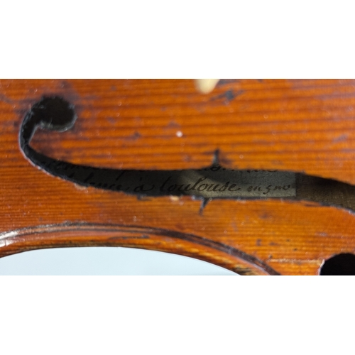 247 - A VIOLIN BY NICOLAS AUGUSTINE CHAPPY, PARIS CIRCA 1760
Bearing facsimile label of Andrea Guarneri an... 