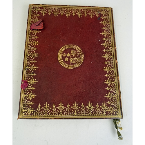 298 - A SEAL OF THE ORDER OF THE BATH AND A 1725 COPY OF 'THE STATUES OF THE ORDER OF THE BATH'