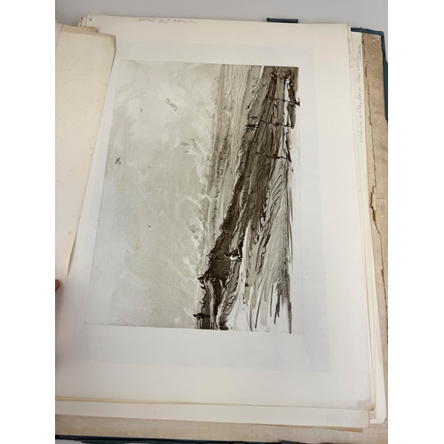 324 - WAR DRAWINGS BY MUIRHEAD BONE, FOLIO OF PRINTS
Many inscribed in pencil.