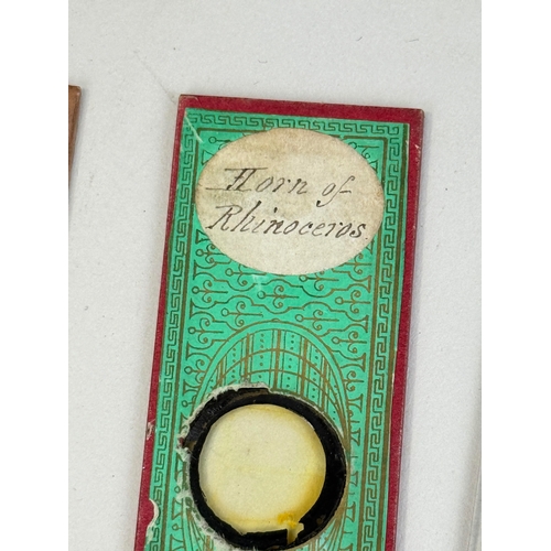 325 - A COLLECTION OF 19TH CENTURY MICROSCOPE SLIDES TO INCLUDE EXAMPLES BY AMOS TOPPING, G. BAKER
 ... 