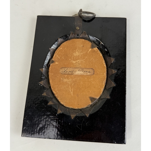 326 - A 19TH CENTURY PORTRAIT MINIATURE OF LORD NELSON
7 x 6 cm
Mounted in an ebonised frame.
 ... 