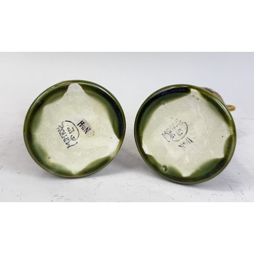 341 - A PAIR OF MINTON SECESSIONIST ART NOUVEAU VASES
17 cm H