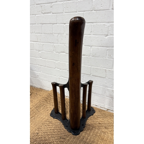 351 - A 19TH CENTURY SADDLE HORSE
63cm L