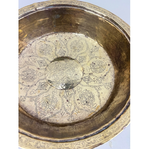 464 - A TURKISH TOMBAK HAMMAM BATH BOWL WITH DECORATIVE MARKINGS
35cm Circumference