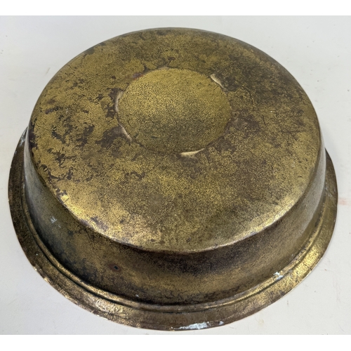 464 - A TURKISH TOMBAK HAMMAM BATH BOWL WITH DECORATIVE MARKINGS
35cm Circumference