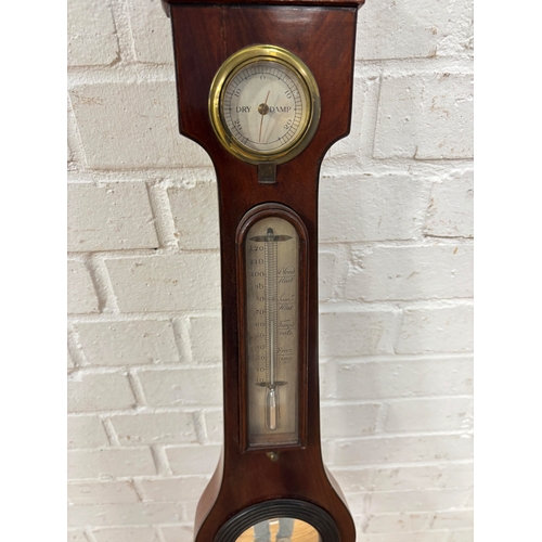 468 - A 19TH CENTURY BAROMETER
100cm L