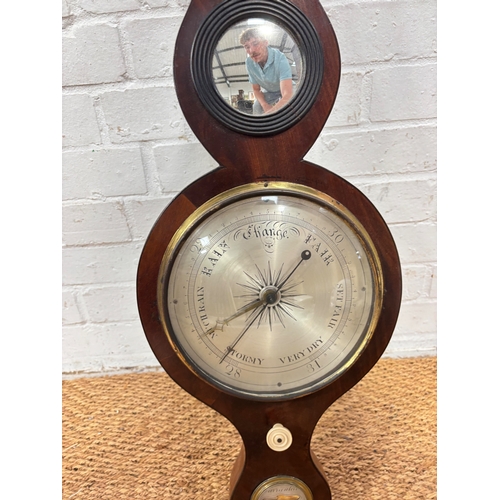 468 - A 19TH CENTURY BAROMETER
100cm L