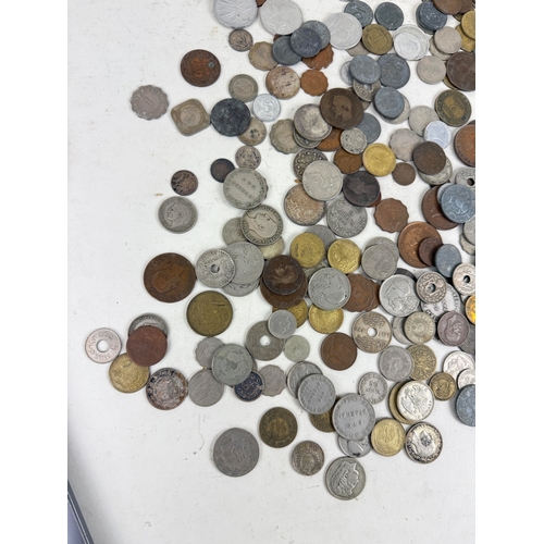 495 - A COLLECTION OF WORLD COINS