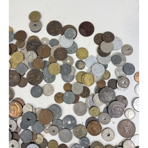 495 - A COLLECTION OF WORLD COINS