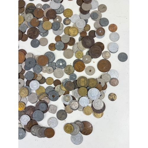 495 - A COLLECTION OF WORLD COINS