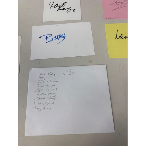 511 - A GROUP OF SIGNATURES TO INCLUDE DONALD TRUMP, BEYONCE AND PAUL MCCARTNEY