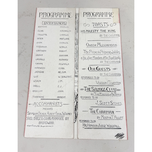 531 - THE SAVAGE CLUB 47TH ANNUAL DINNER, HOTEL CECIL, NOVEMBER 26TH 1904 INVITATION
28cm x 19cm... 