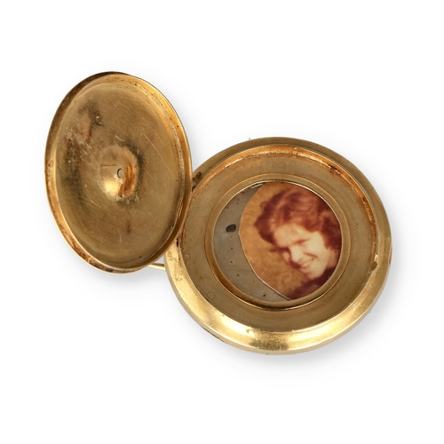 41 - A VICTORIAN GOLD LOCKET WITH BLUE ENAMEL AND A PEARL
Gold probably 15ct or better.
10.3 gms... 