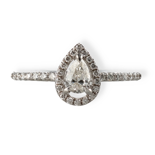 12 - A 14CT WHITE GOLD DIAMOND RING
Centre stone larger than 0.5ct
Weight: 2.1gms