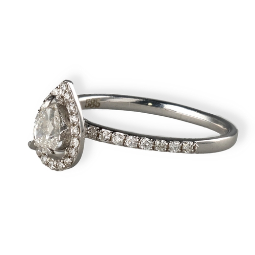 12 - A 14CT WHITE GOLD DIAMOND RING
Centre stone larger than 0.5ct
Weight: 2.1gms