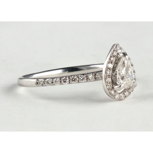 12 - A 14CT WHITE GOLD DIAMOND RING
Centre stone larger than 0.5ct
Weight: 2.1gms