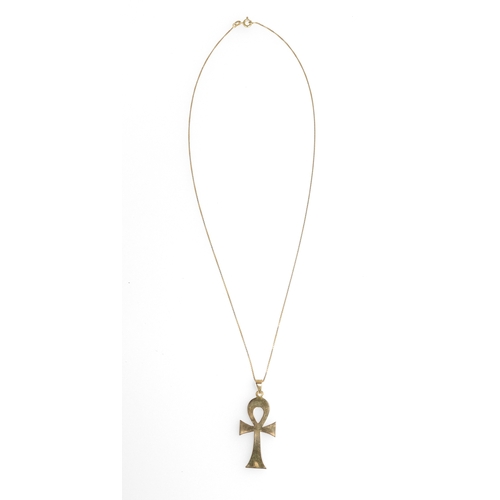 21 - AN 18CT GOLD ANKH PENDANT ON 18CT GOLD CHAIN
Weight: 8.1gms