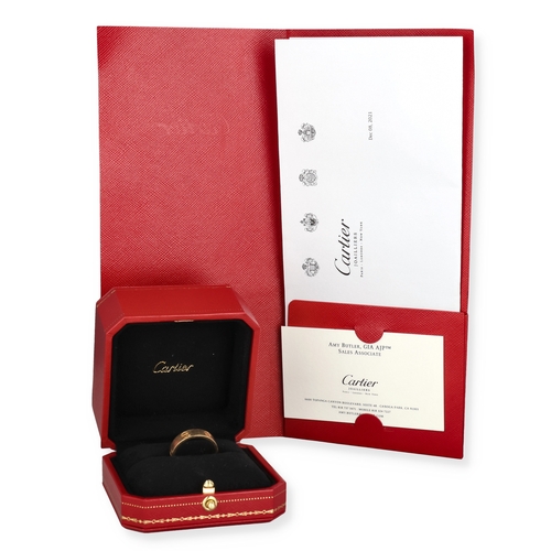 24 - A CARTIER 18CT GOLD LOVE RING WITH BOX AND RECEIPT
Weight: 6.8gms
With original box and papers.
19.1... 