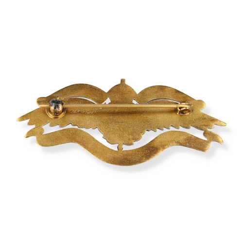 35 - A 9CT GOLD RAF 80TH ANNIVERSARY BROOCH, 1918-1998
Weight: 11.6gms